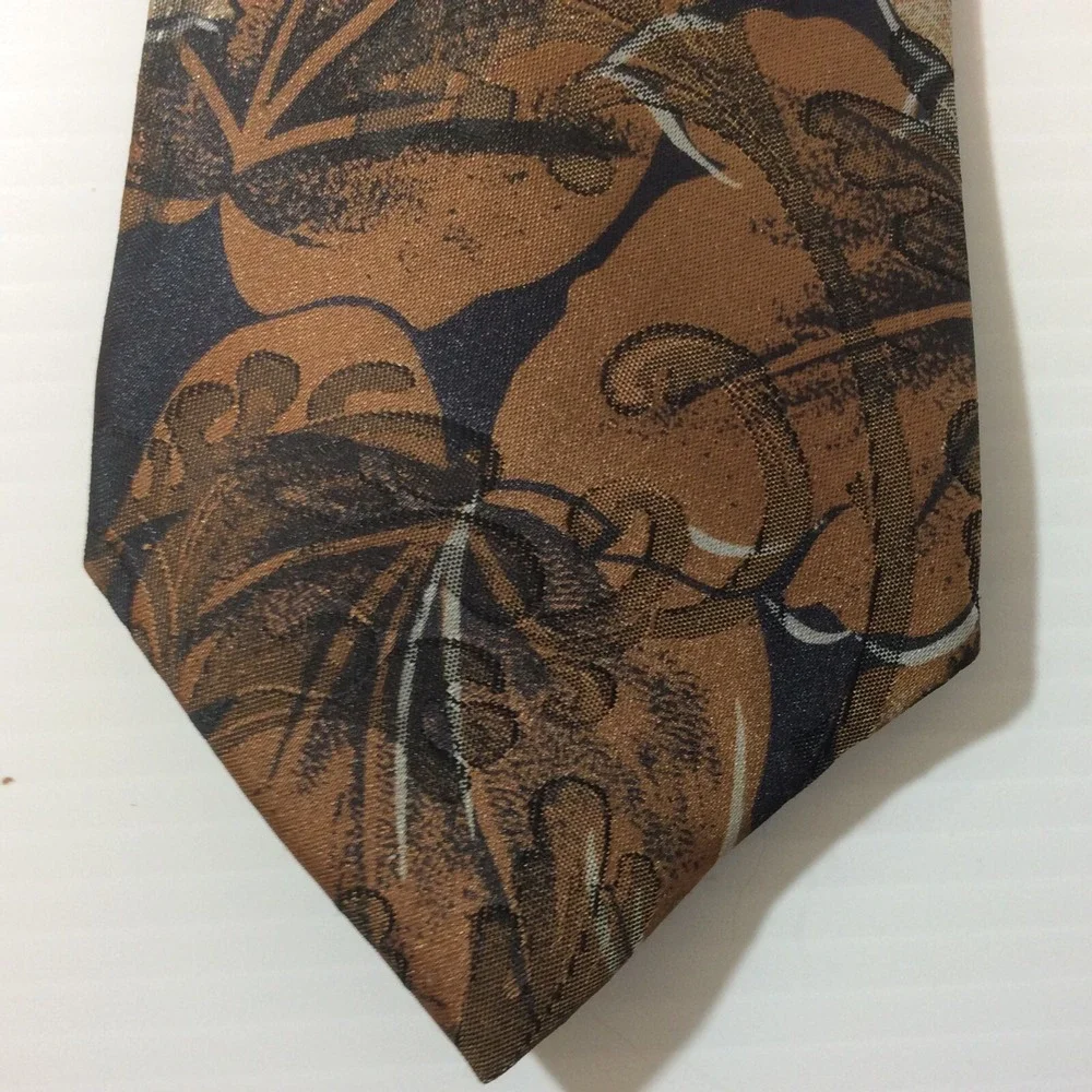 Duke MENS TIE NECKTIE 3.5 in USA Brown Black Gray